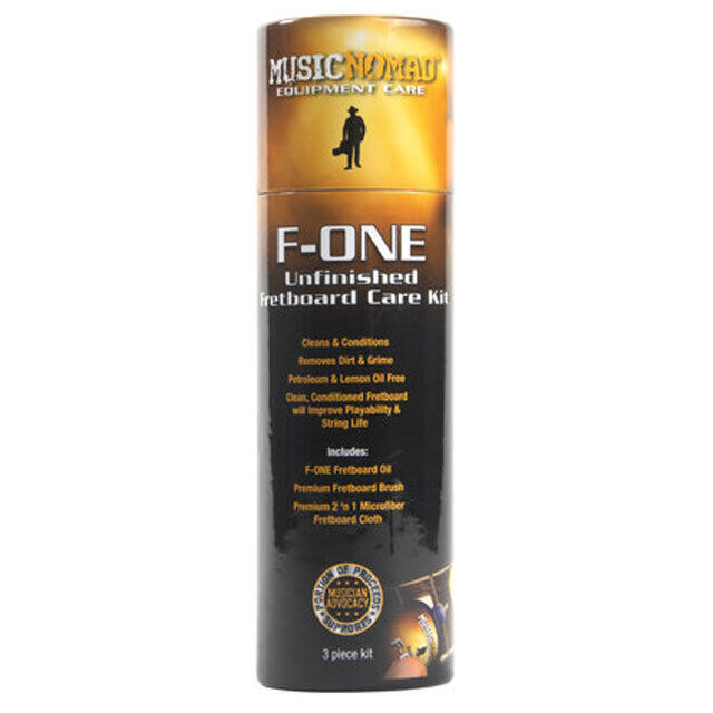 Music Nomad F-ONE Fretboard Care Kit - Oil, Microfiber Cloth, Brush for Unfinished Fretboards — view 2