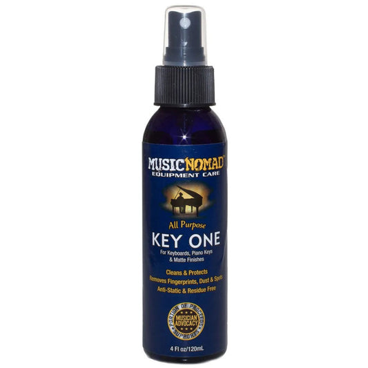 Music Nomad Key One Cleaner for Keyboards, Piano Keys & Matte Finishes - 120ml