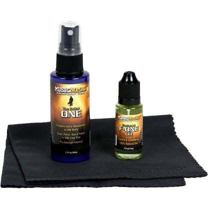 Music Nomad Premium Guitar Care Kit - 3 Piece Set with Cleaner, Fretboard Oil, and Microfiber Cloth — view 2