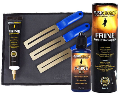 Music Nomad Total Fretboard Care Kit - 4-Piece Cleaners & Polishes Set for Frets and Unfinished Fretboards