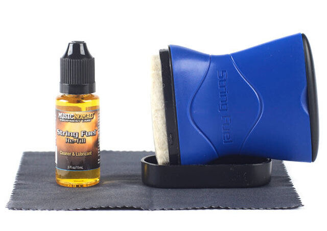 Music Nomad Premium Three-Piece String Care Kit with Ergonomic Applicator and Microfiber Cloth — view 4