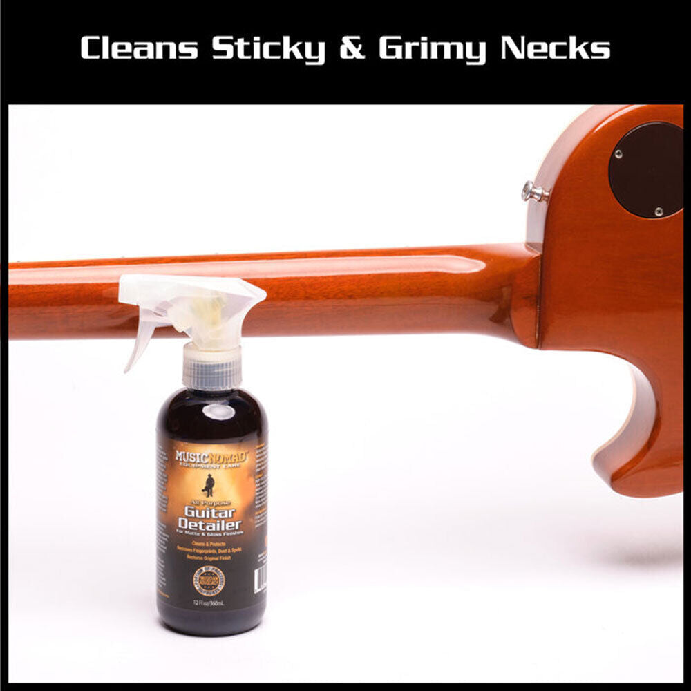 Music Nomad Guitar Detailer, 360ml - Cleaner for Matte & Gloss Finishes, UV Protectant, Anti-Static, Smells Great, Eco-Friendly PET Bottle — view 5