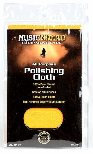 Music Nomad 100% Flannel All Purpose Polishing Cloth for Instruments