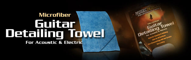 Music Nomad Microfiber Guitar Detail Towel for Cleaning Stringed Instruments — view 3