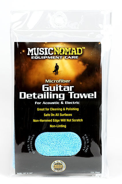 Music Nomad Microfiber Guitar Detail Towel for Cleaning Stringed Instruments