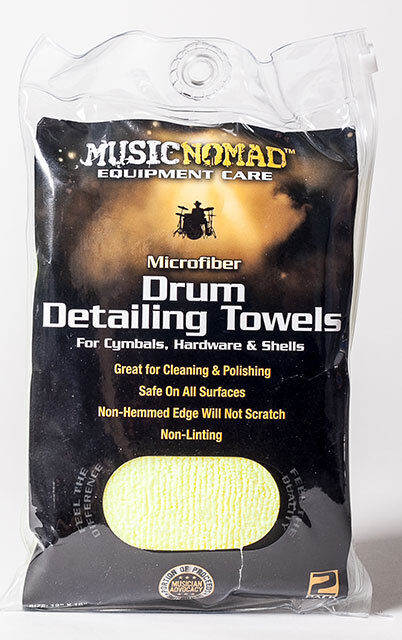 Music Nomad Microfiber Drum Cleaning Towels 2-Pack