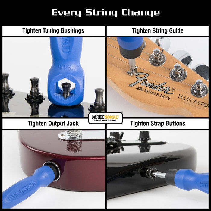 Music Nomad 6-Piece String Change Tool Kit for Acoustic, Electric & Bass Guitars — view 6