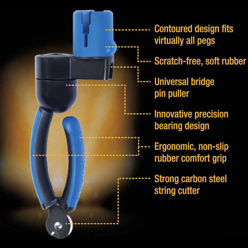 Music Nomad Grip One All-in-One String Winder, Cutter & Puller for Guitar, Bass, Ukulele, Banjo & Mandolin — view 2