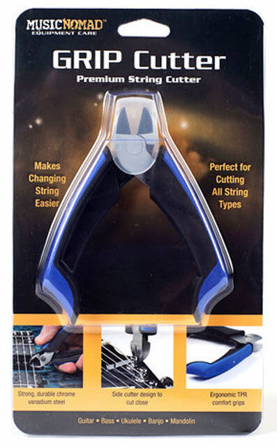 Music Nomad Grip Cutter Premium String Cutting Tool with Ergonomic Grips and Storage Sheath