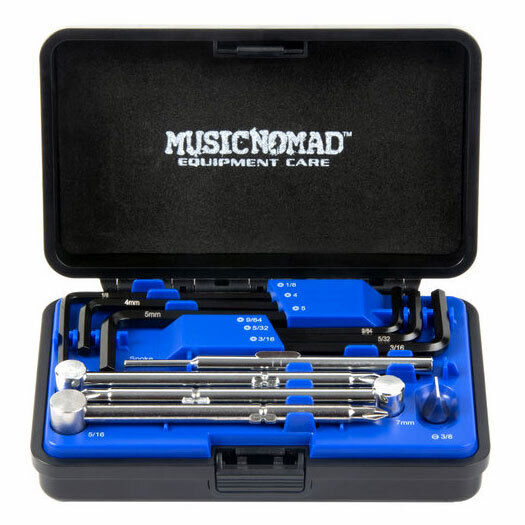 Music Nomad Premium Guitar Tech Truss Rod Wrench Set - 11-Piece Repair Tools for Electric, Acoustic, and Bass Guitars