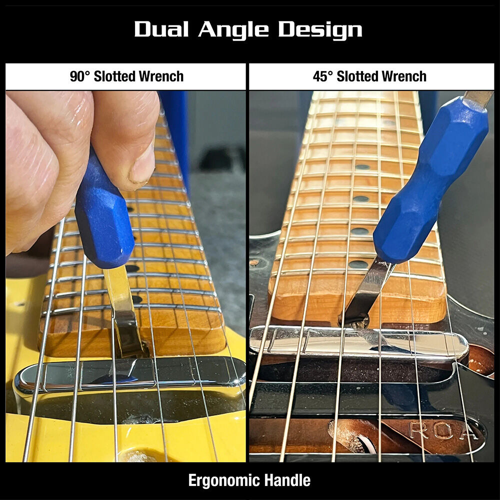 Music Nomad Truss Rod Nut Heel Wrench for Fender Guitars - Dual Angle Design, Ergonomic Handle, Carbon Steel, Works with Strings & Neck On — view 3