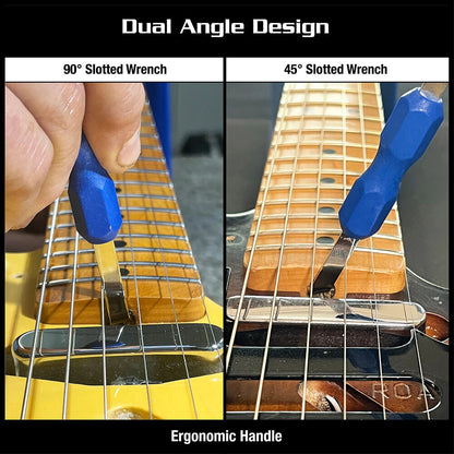 Music Nomad Truss Rod Nut Heel Wrench for Fender Guitars - Dual Angle Design, Ergonomic Handle, Carbon Steel, Works with Strings & Neck On — view 3