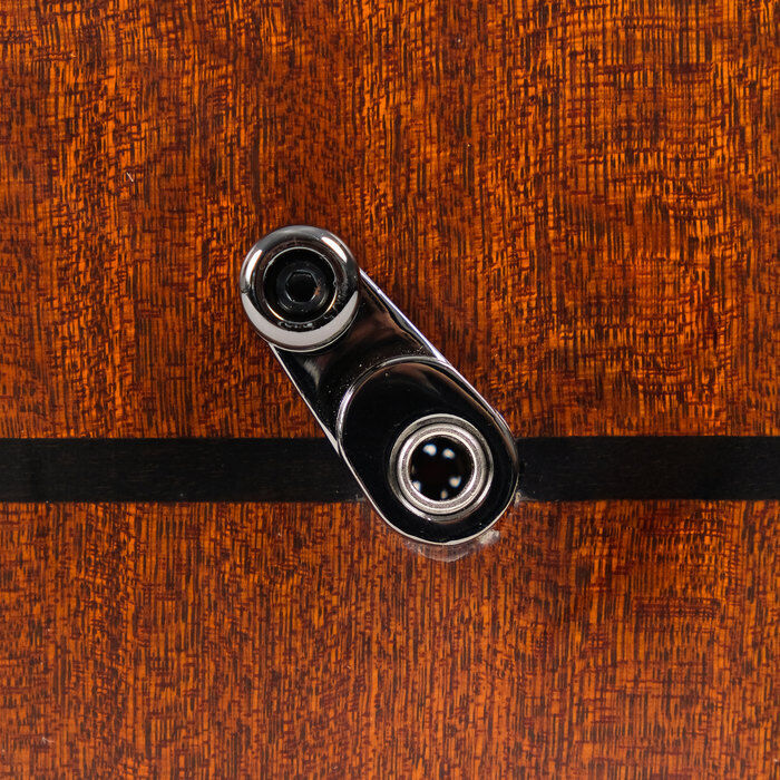 Music Nomad Acousti-Lok Strap Lock Adapter for Standard Output Jacks - Black Finish, Fits 3/8" x 32 Jacks, Solid Brass Construction — view 3