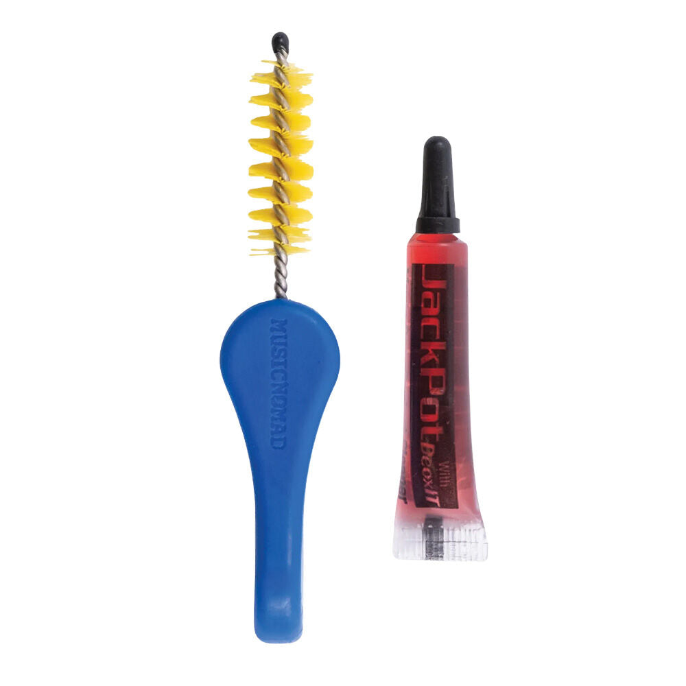 Music Nomad JackPot Contact Cleaner with Deoxit® & Cleaning Brush (2-Piece) for Guitars, Amps, Pedals, and Music Gear — view 2