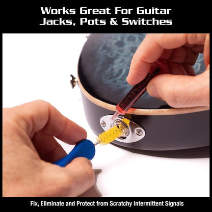 Music Nomad JackPot Contact Cleaner with Deoxit® & Cleaning Brush (2-Piece) for Guitars, Amps, Pedals, and Music Gear — view 3