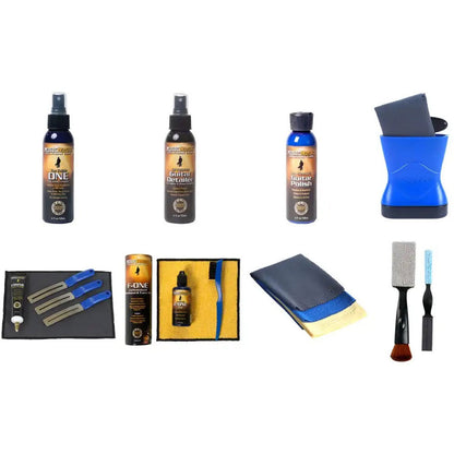 Music Nomad Total Guitar Spa Maintenance Kit with 15 Products for Cleaning, Polishing, and Conditioning Guitars