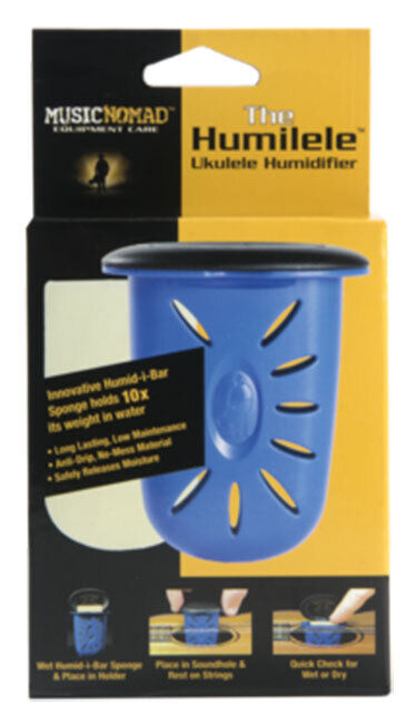Music Nomad Humilele Ukulele Soundhole Humidifier with Humid-i-Bar Sponge