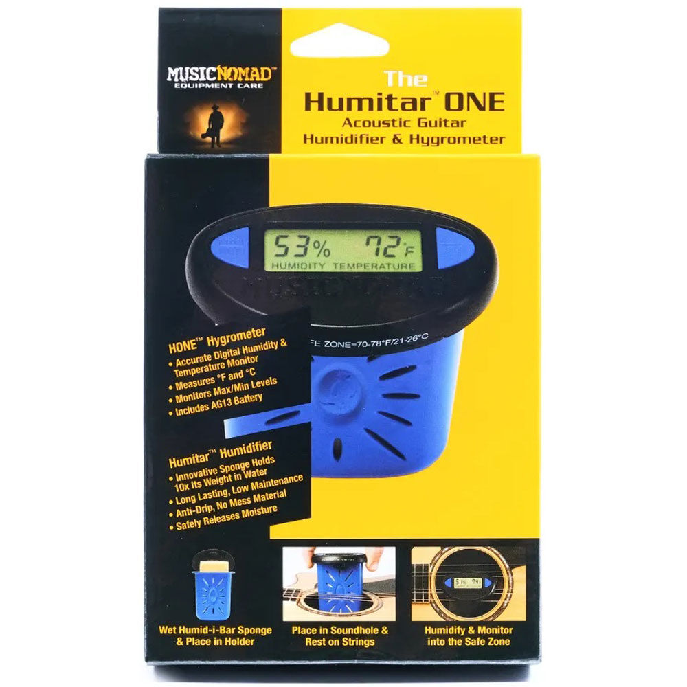 Music Nomad Humitar One Acoustic Guitar Humidifier and Hygrometer with LCD Display — view 2