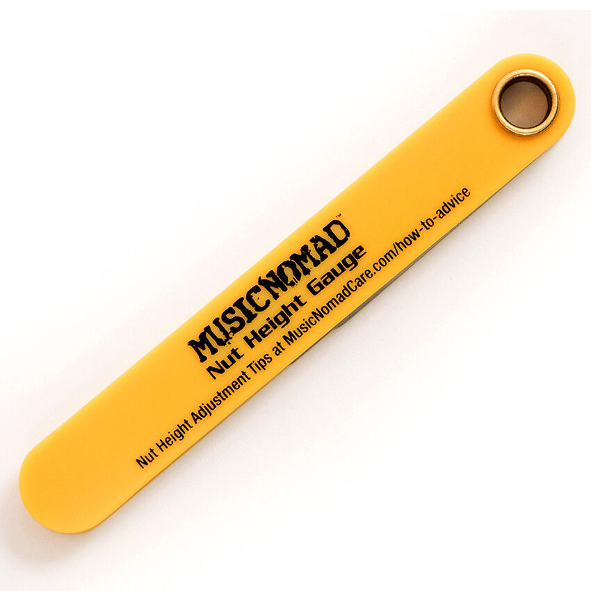 Music Nomad Precision Nut Height Gauge for Guitar Setup with Laser Etched Sizes and Easy Instructions — view 3