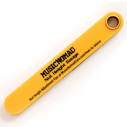 Music Nomad Precision Nut Height Gauge for Guitar Setup with Laser Etched Sizes and Easy Instructions — view 3