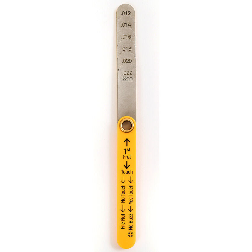 Music Nomad Precision Nut Height Gauge for Guitar Setup with Laser Etched Sizes and Easy Instructions — view 6
