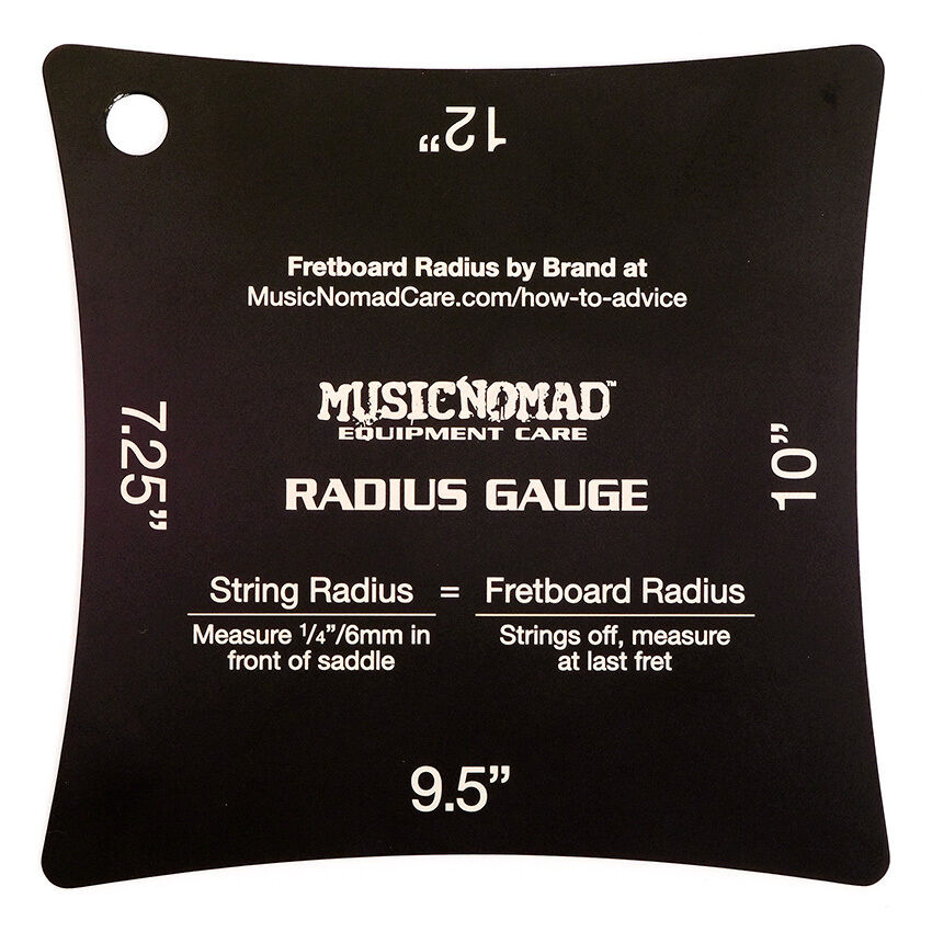 Music Nomad Precision Radius Gauge Set - 2 Piece Stainless Steel Fretboard and String Measurement Tools for Guitars — view 3