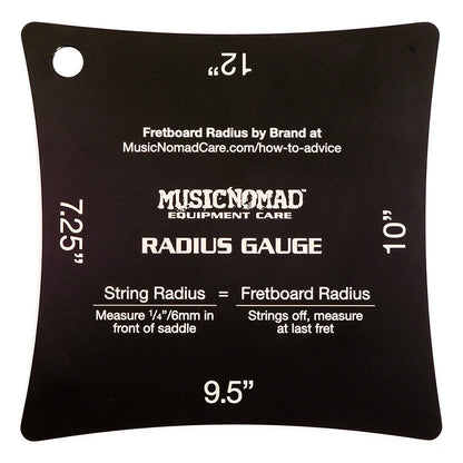 Music Nomad Precision Radius Gauge Set - 2 Piece Stainless Steel Fretboard and String Measurement Tools for Guitars — view 3
