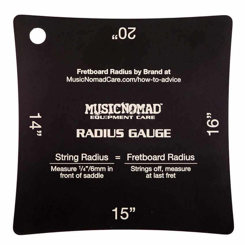 Music Nomad Precision Radius Gauge Set - 2 Piece Stainless Steel Fretboard and String Measurement Tools for Guitars — view 4