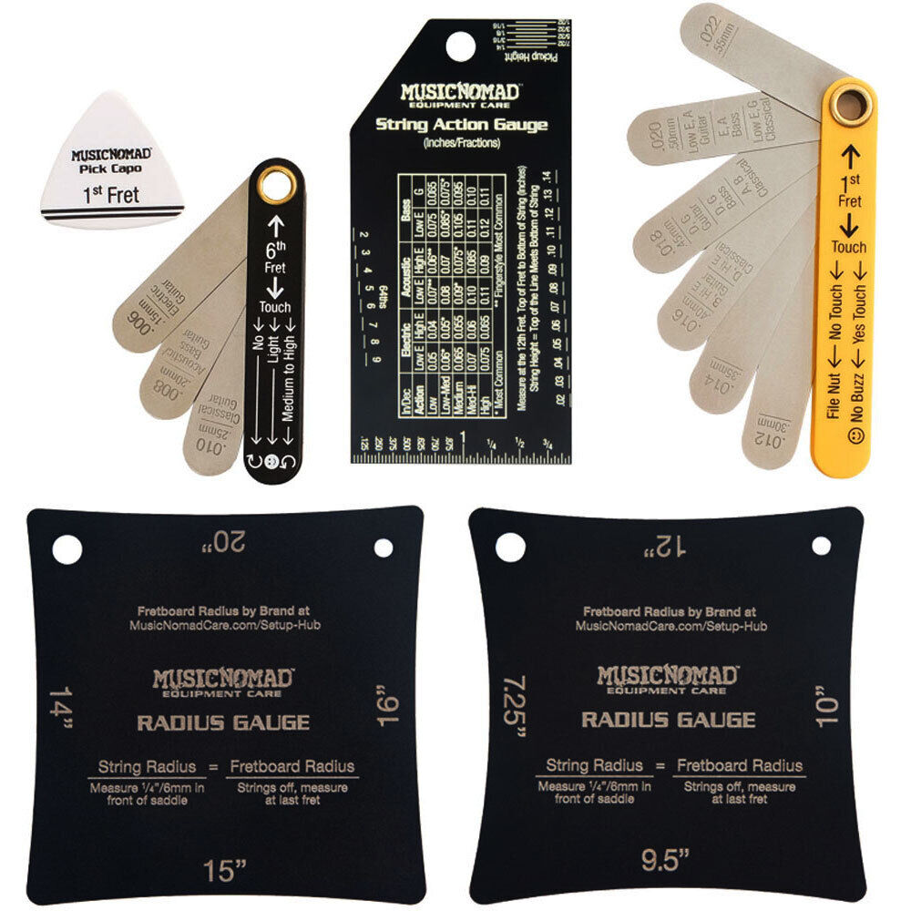 Music Nomad 6-Piece Precision Setup Gauge Set for Guitar & Bass — view 3