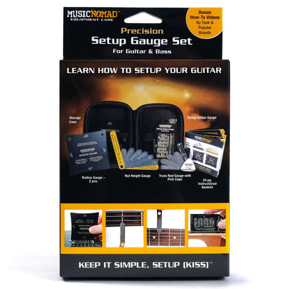 Music Nomad 6-Piece Precision Setup Gauge Set for Guitar & Bass