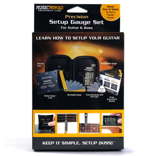 Music Nomad 6-Piece Precision Setup Gauge Set for Guitar & Bass