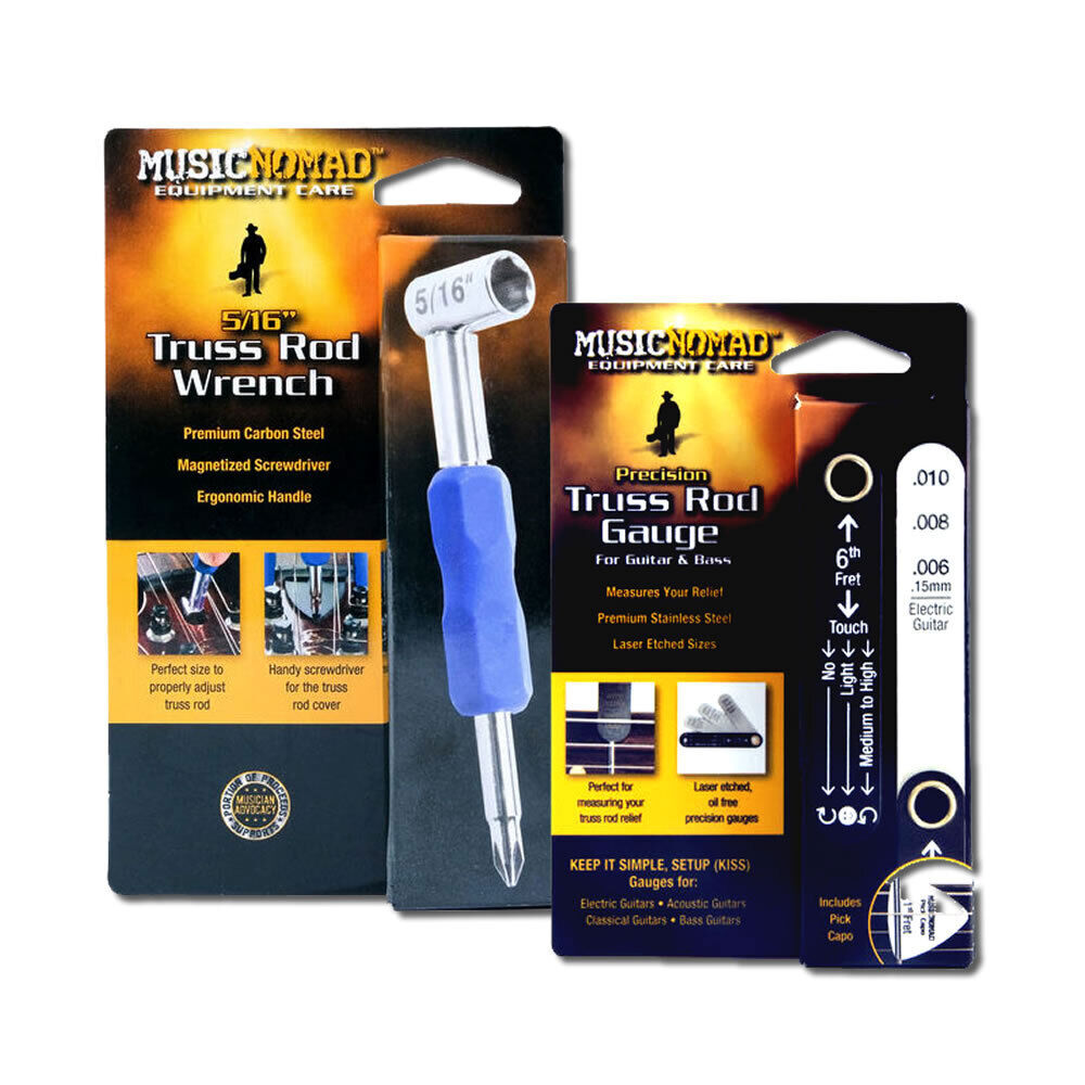 Music Nomad Truss Rod Neck Relief Measure & Adjust Kit for Gibson/PRS USA Guitars — view 2