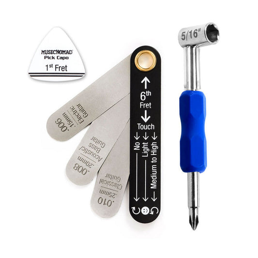 Music Nomad Truss Rod Neck Relief Measure & Adjust Kit for Gibson/PRS USA Guitars