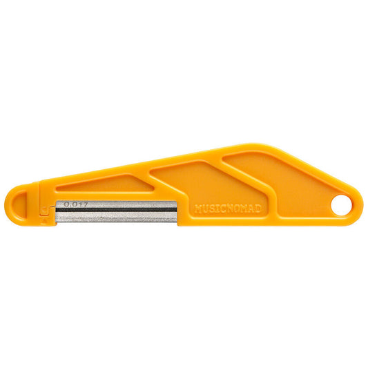 Music Nomad .017" Diamond Coated Nut File - Ergonomic Handle, Precision Cuts, Suitable for Various Materials