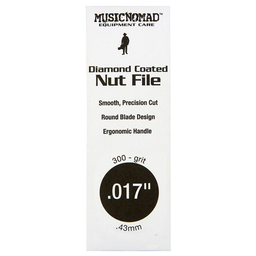 Music Nomad .017" Diamond Coated Nut File - Ergonomic Handle, Precision Cuts, Suitable for Various Materials — view 2