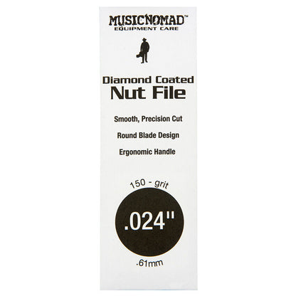 Music Nomad Diamond Coated .024" Nut File with Ergonomic Handle and Laser Engraved Size — view 2