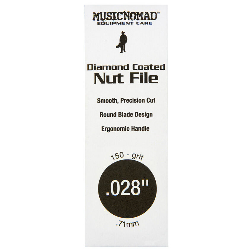 Music Nomad .028" Diamond Coated Nut File - Precision Cutting Tool for Guitars and Basses — view 2