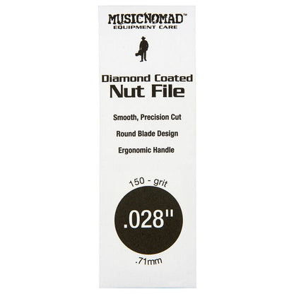 Music Nomad .028" Diamond Coated Nut File - Precision Cutting Tool for Guitars and Basses — view 2