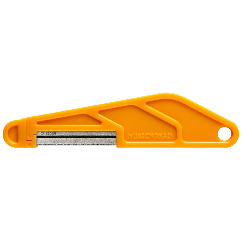 Music Nomad .028" Diamond Coated Nut File - Precision Cutting Tool for Guitars and Basses