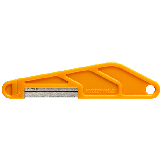 Music Nomad .028" Diamond Coated Nut File - Precision Cutting Tool for Guitars and Basses