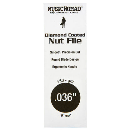 Music Nomad Diamond Coated .036" Nut File with Ergonomic Handle and 150 Grit — view 2