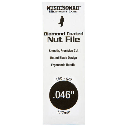 Music Nomad .046" Diamond Coated Nut File - Precision Cutting Tool for Guitars and Basses — view 2
