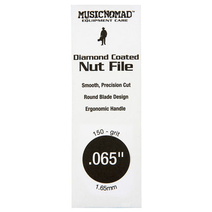 Music Nomad Diamond Coated 0.065" Nut File - Ergonomic Handle, Precision Cuts, Suitable for Various Materials — view 2