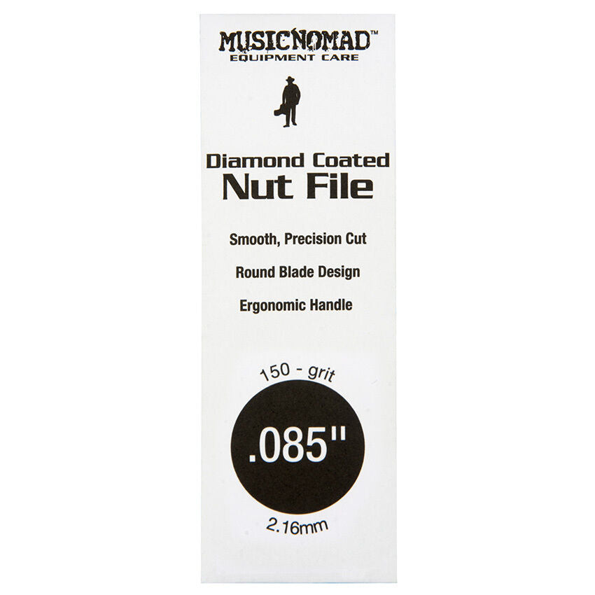 Music Nomad Diamond Coated 0.085" Nut File with Ergonomic Handle and Precision Blade Design — view 2