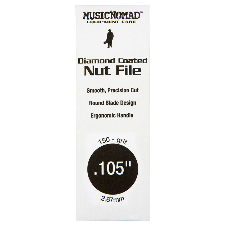 Music Nomad .105" Diamond Coated Nut File - Repair/Maintenance Tool with Ergonomic Handle and Precision Blade Design — view 2