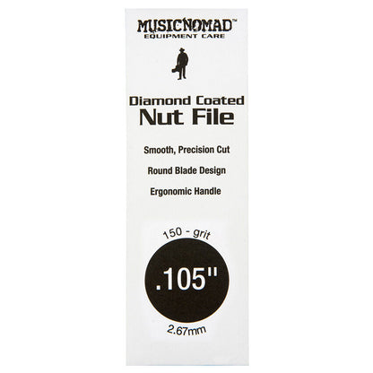 Music Nomad .105" Diamond Coated Nut File - Repair/Maintenance Tool with Ergonomic Handle and Precision Blade Design — view 2