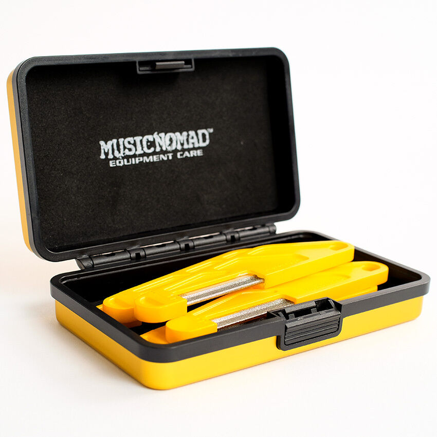 Music Nomad Electric Guitar Nut File Set for Light Strings - 6 Piece with Diamond Coating and Ergonomic Handle — view 5