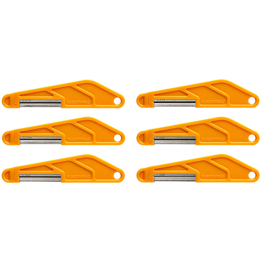 Music Nomad Electric Guitar Nut File Set - 6-Piece for Light/Medium Strings with Diamond Coating and Aluminum Case — view 2