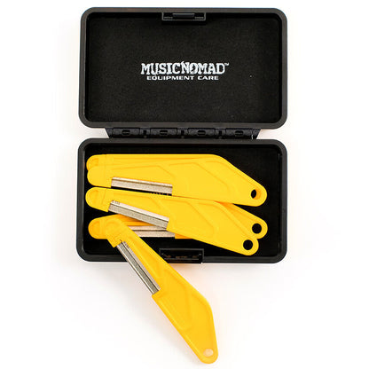 Music Nomad Electric Guitar Nut File Set - 6-Piece for Light/Medium Strings with Diamond Coating and Aluminum Case — view 4
