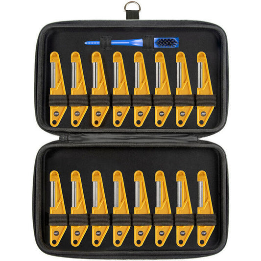 Music Nomad Diamond Coated Nut File Complete Set (16-Piece) for Guitar & Bass Repair